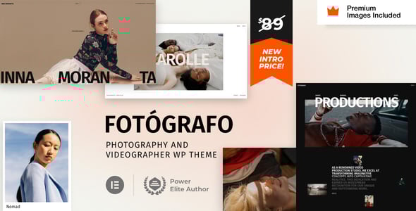 Fotógrafo - Photography Videographer WordPress Theme