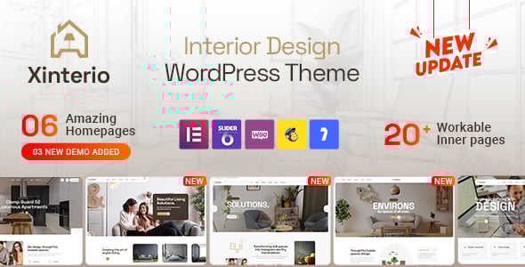 Xinterio - Interior Design WordPress Theme + RTL