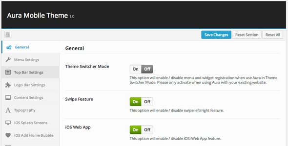 Aura Premium Mobile Theme